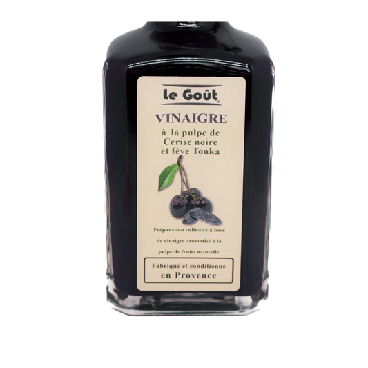 Vinaigre à la pulpe de Cerise Noire et Fève Tonka - Vinaigres
