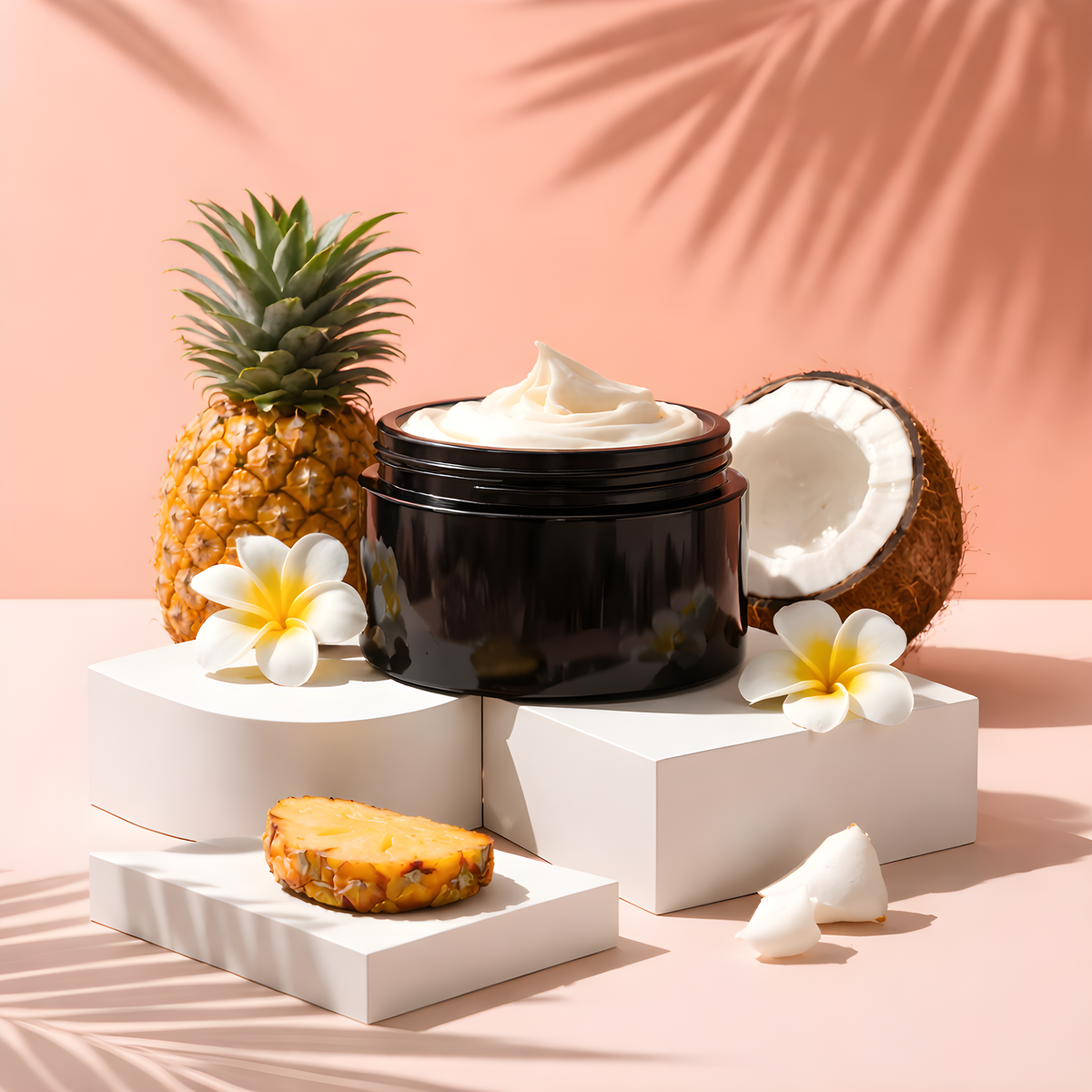 Crème Corps Coco & Monoï Ananas Confit – Soin Exotique & Gourmand